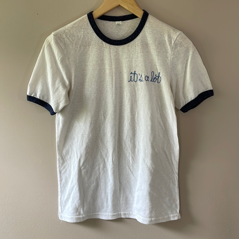 Embroidered Ringer Tee